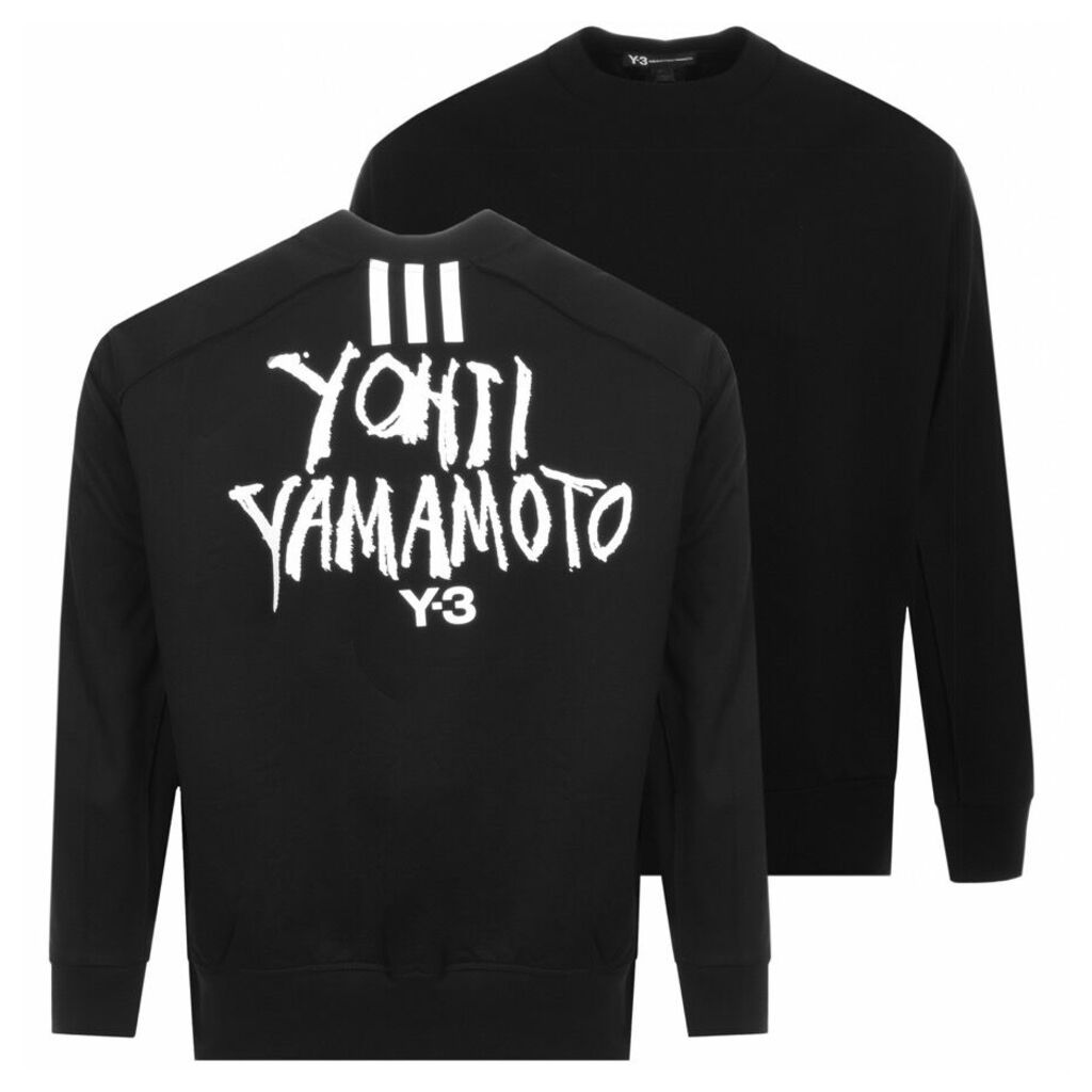 Y3 Oversized Logo Sweatshirt Black