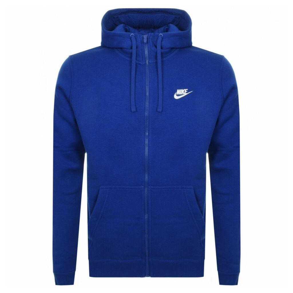 Nike Full Zip Club Hoodie Blue