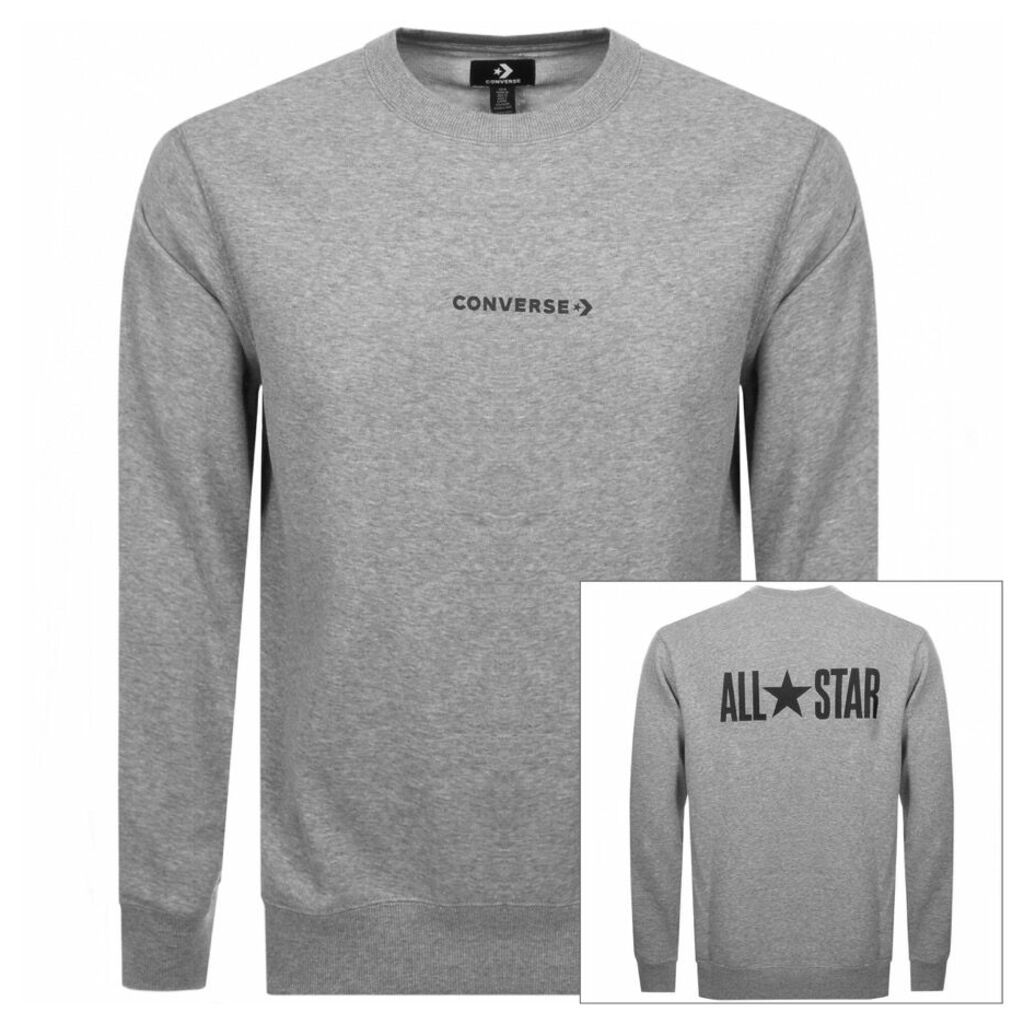 Converse All Star Logo Sweatshirt Grey