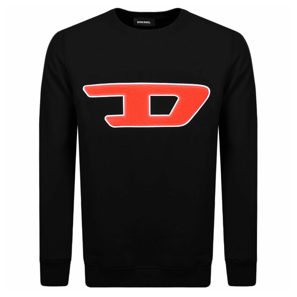 Diesel Division D Logo Sweatshirt Black