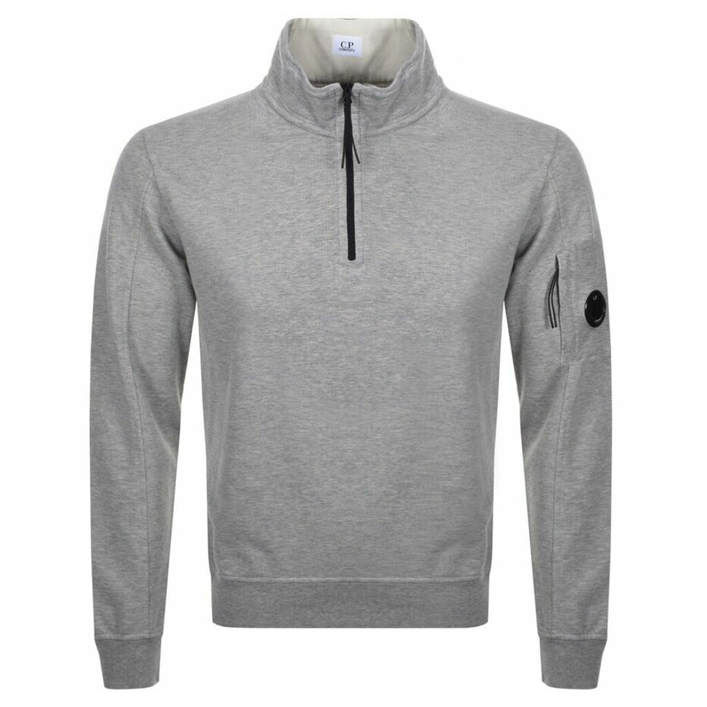 CP Company Goggle Half Zip Sweatshirt Grey