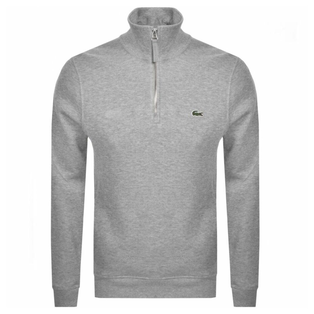 Lacoste Half Zip Sweatshirt Grey