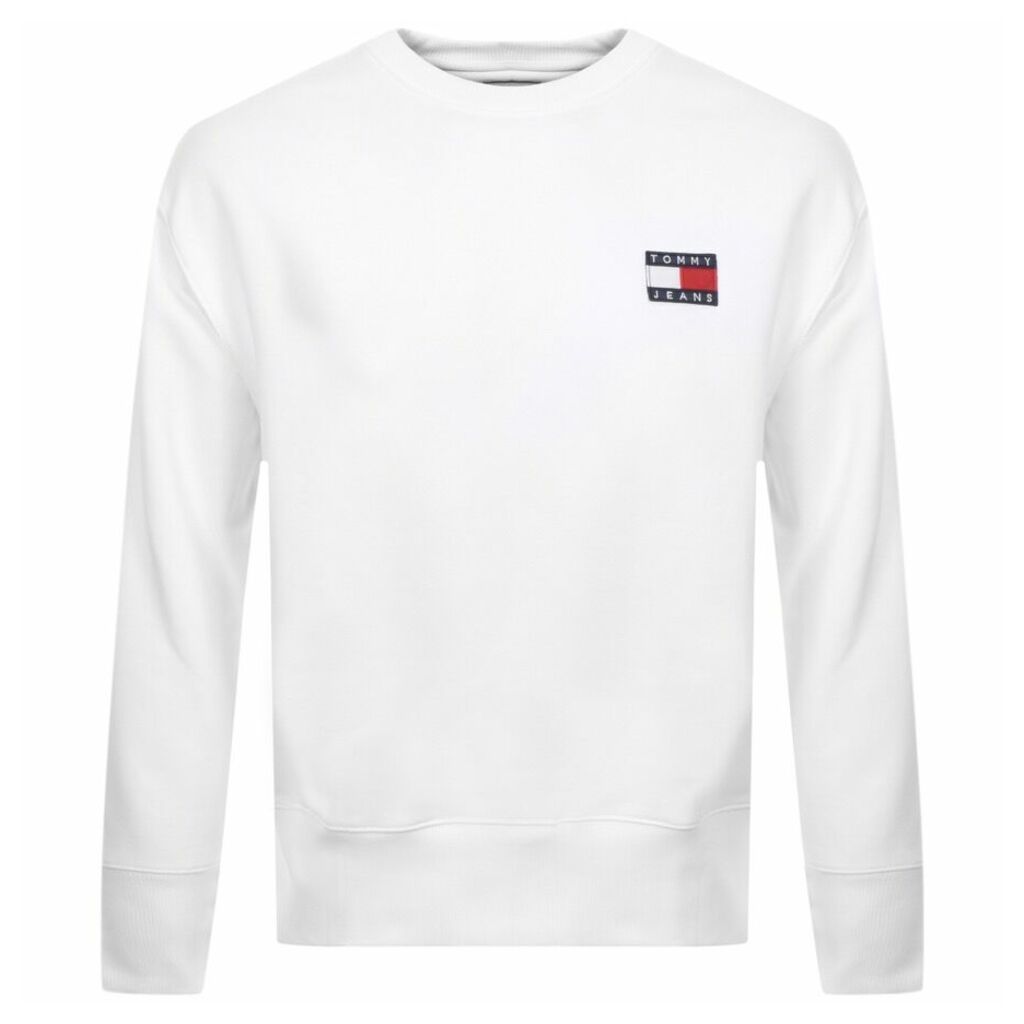 Tommy Jeans Badge Logo Sweatshirt White