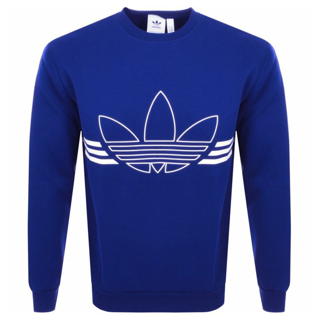adidas Originals Outline Logo Sweatshirt Blue
