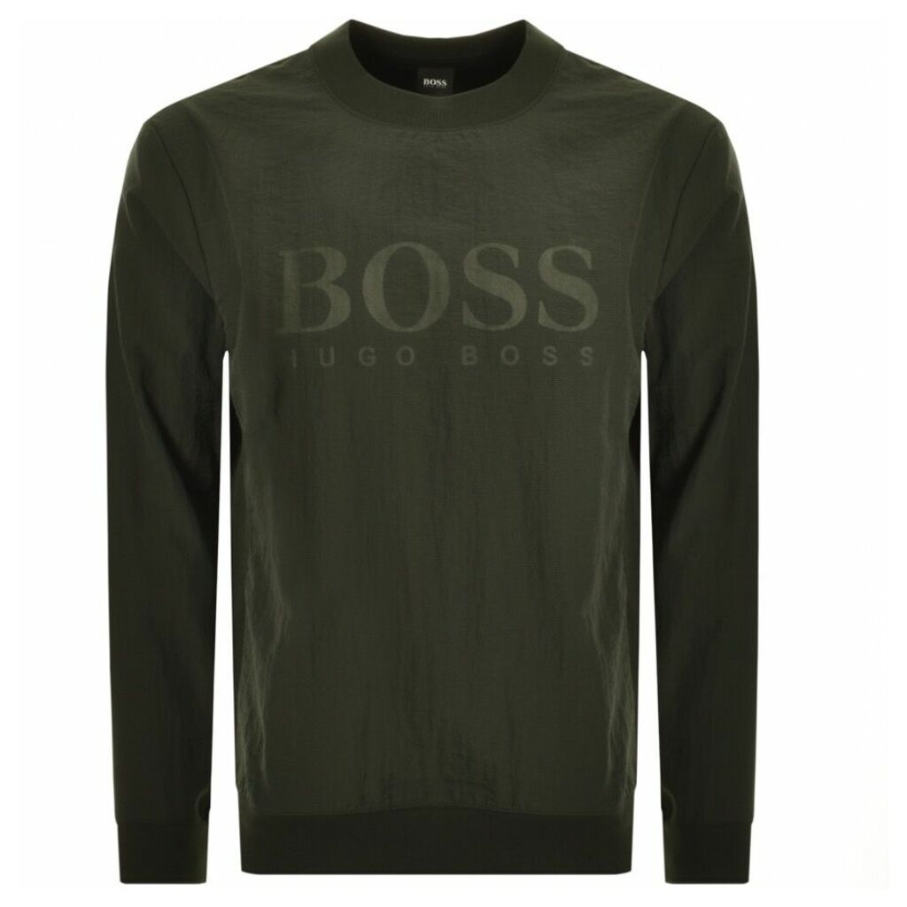 BOSS Casual WNylon Sweatshirt Green