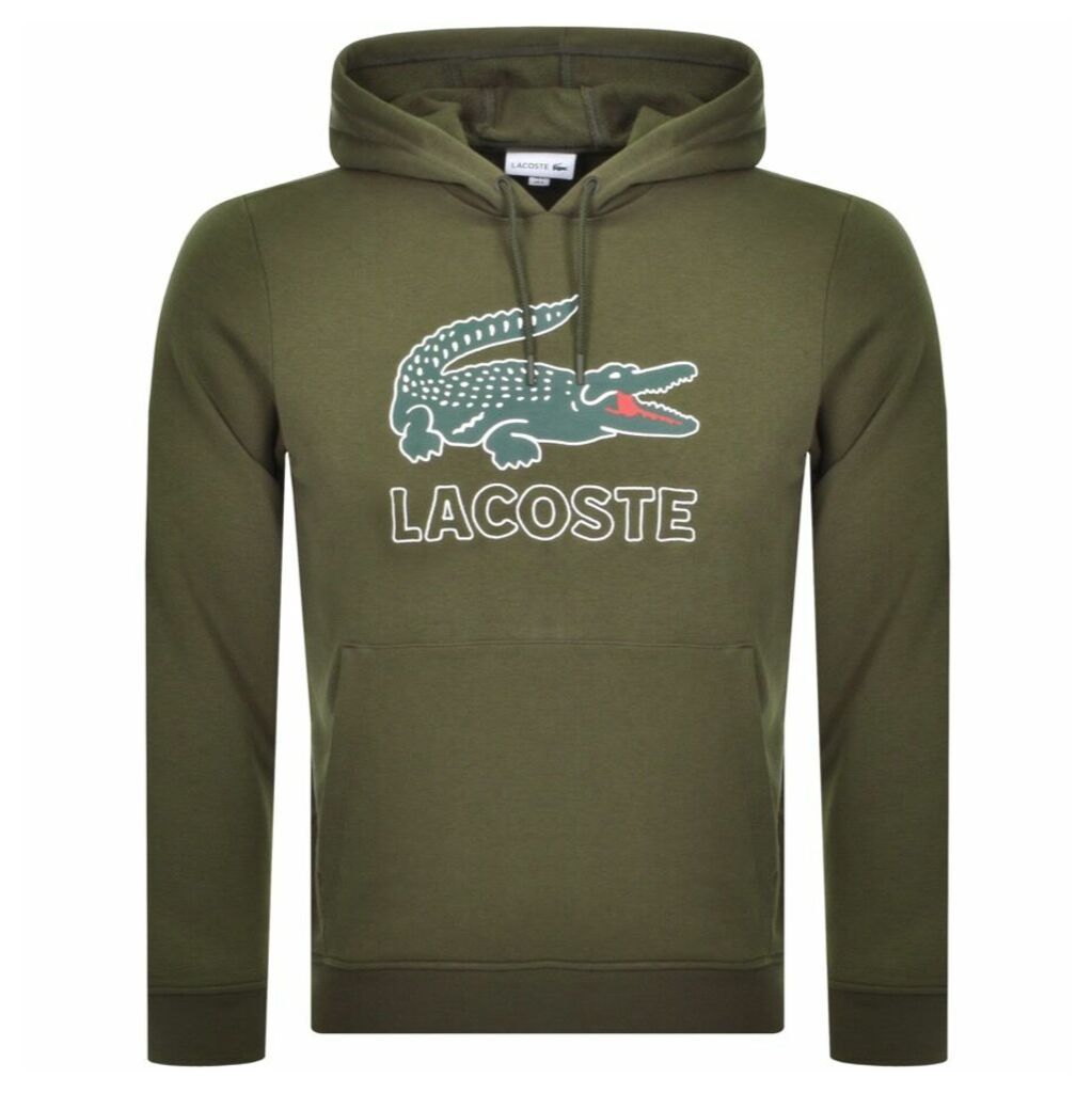 Lacoste Pullover Logo Hoodie Green