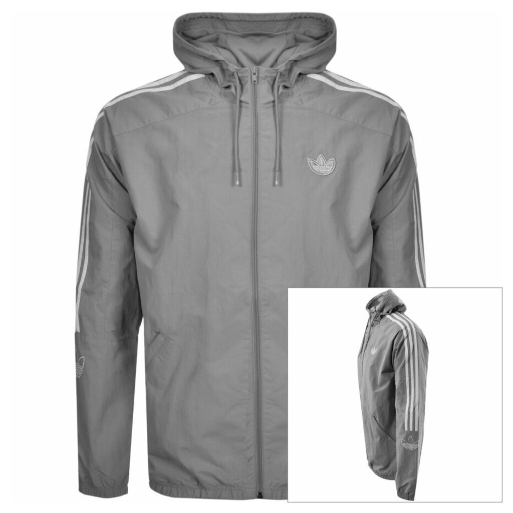 Adidas Originals Trefoil Windbreaker Jacket Grey
