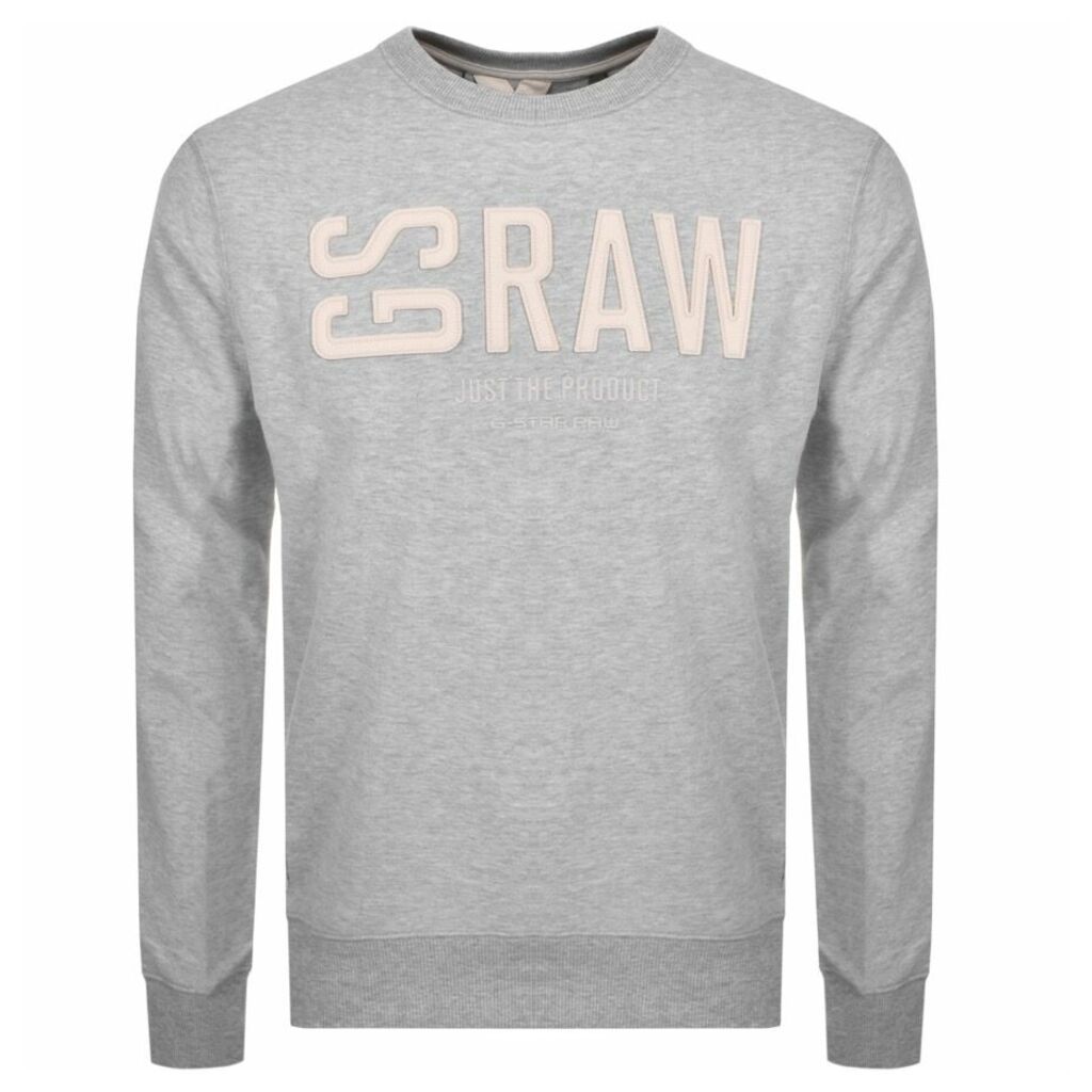 G Star Raw Core Crew Neck Sweatshirt Grey