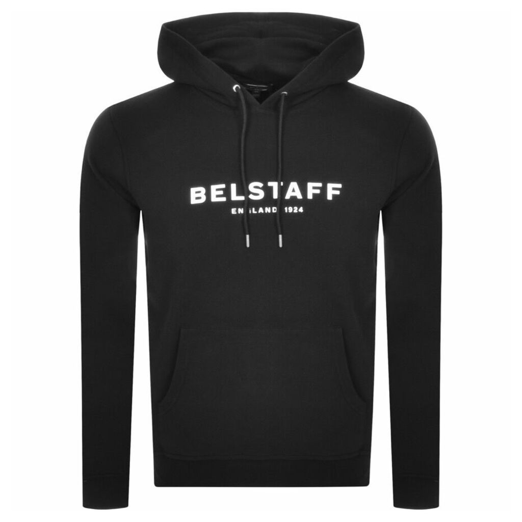 Belstaff 1924 Logo Pullover Hoodie Black