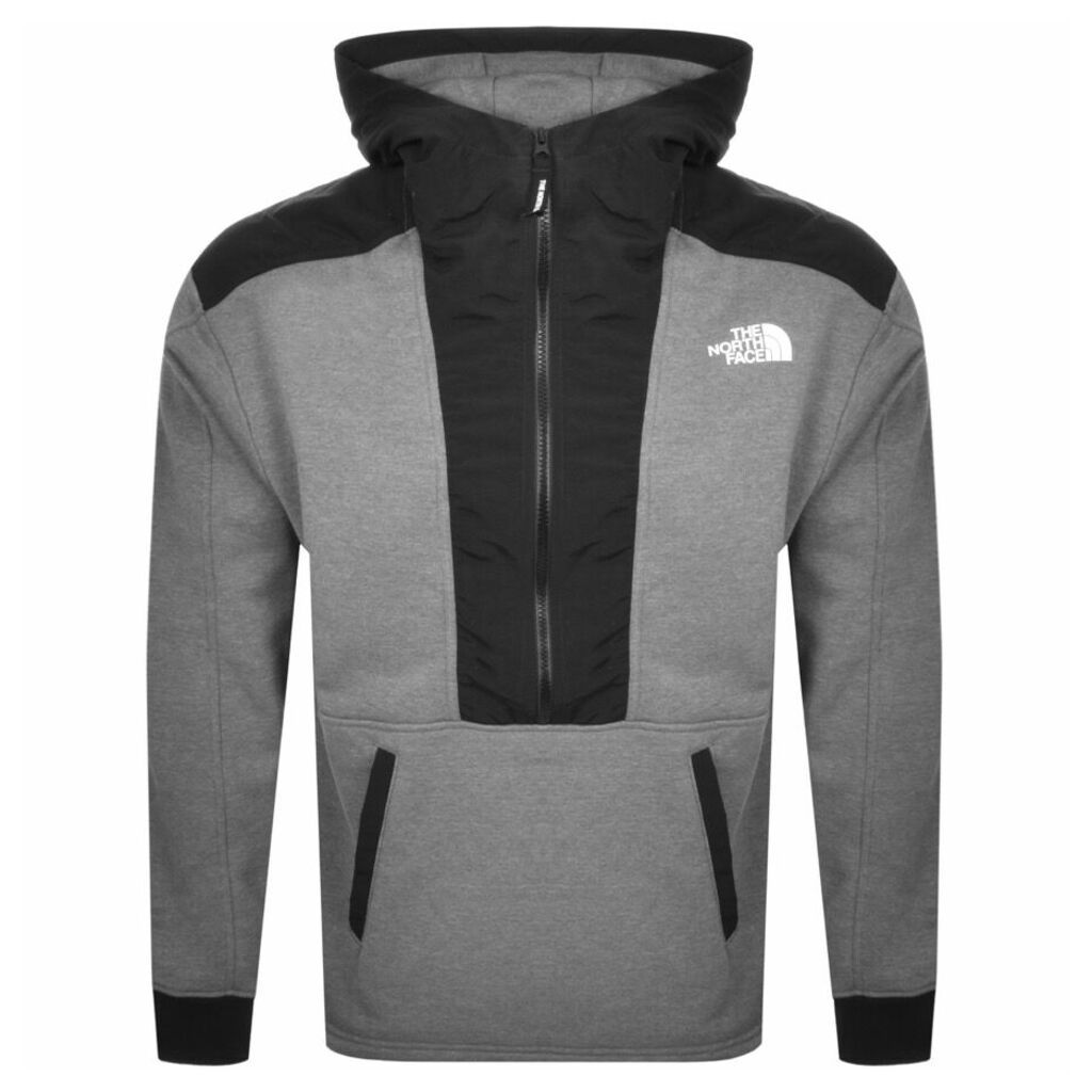 The North Face Half Zip Relaxed Fit Hoodie Grey