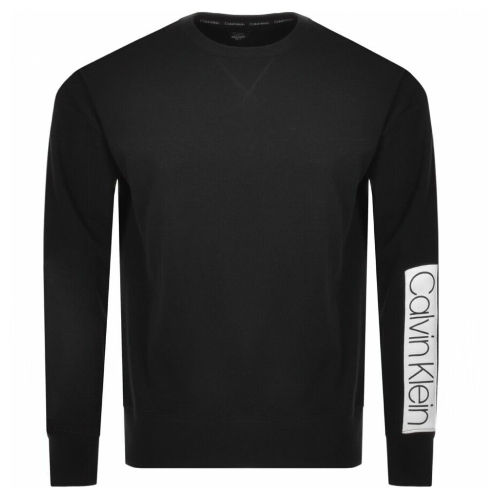Calvin Klein Logo Crew Neck Sweatshirt Black