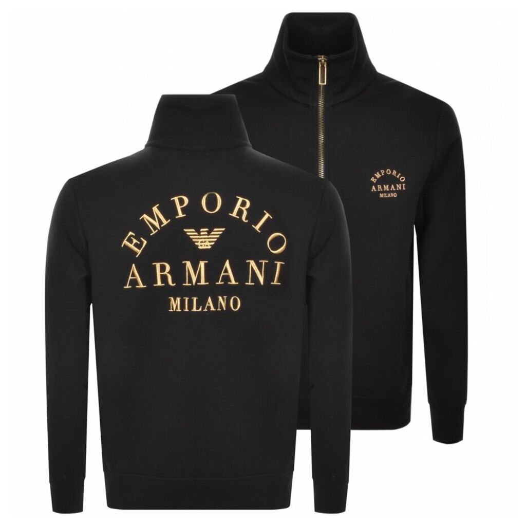 Emporio Armani Full Zip Sweatshirt Black