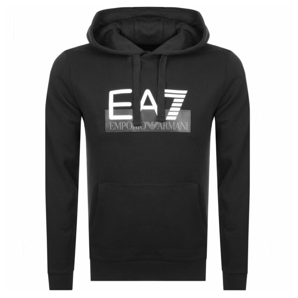 EA7 Emporio Armani Visibility Logo Hoodie Black
