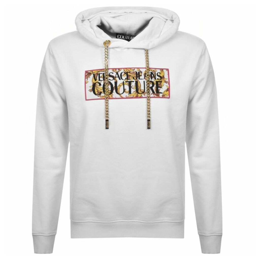 Versace Jeans Couture Logo Hoodie White