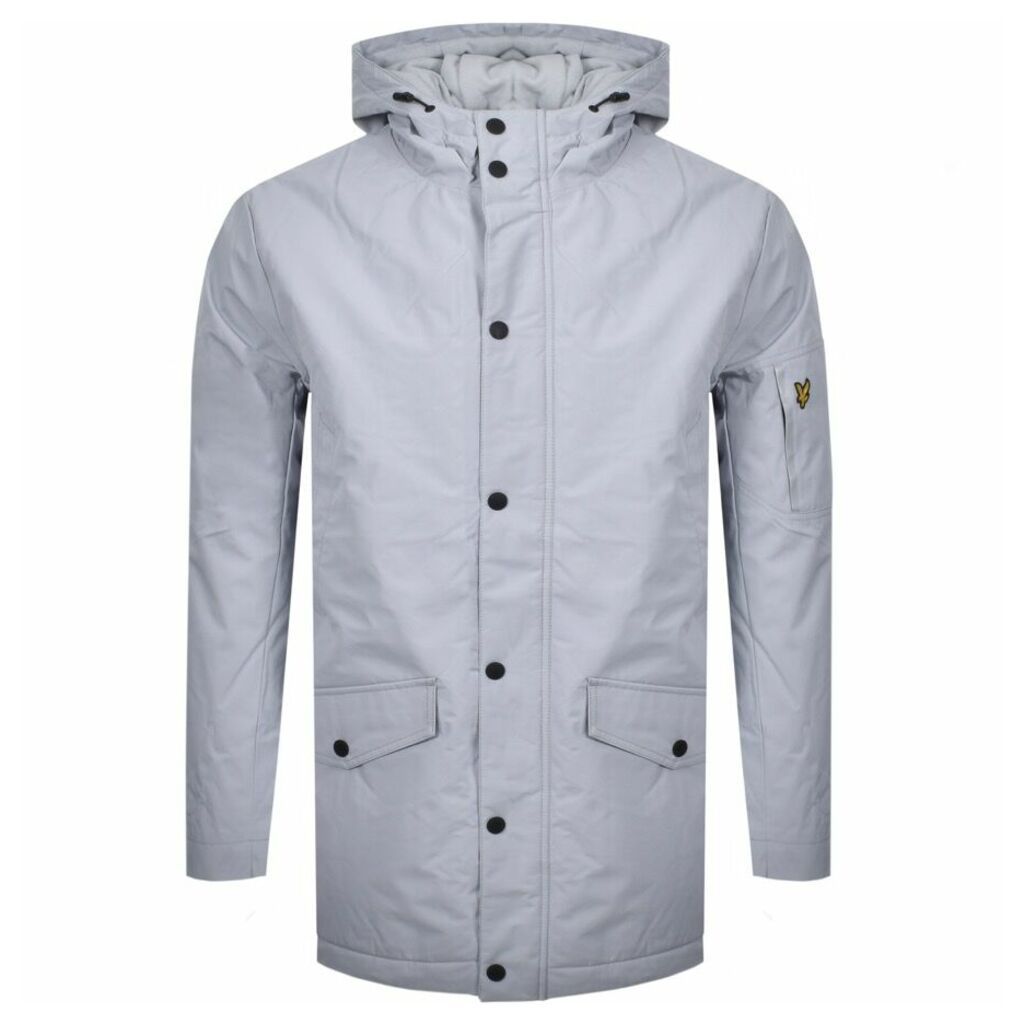 Lyle And Scott Hooded Technical Parka Jacket Blue