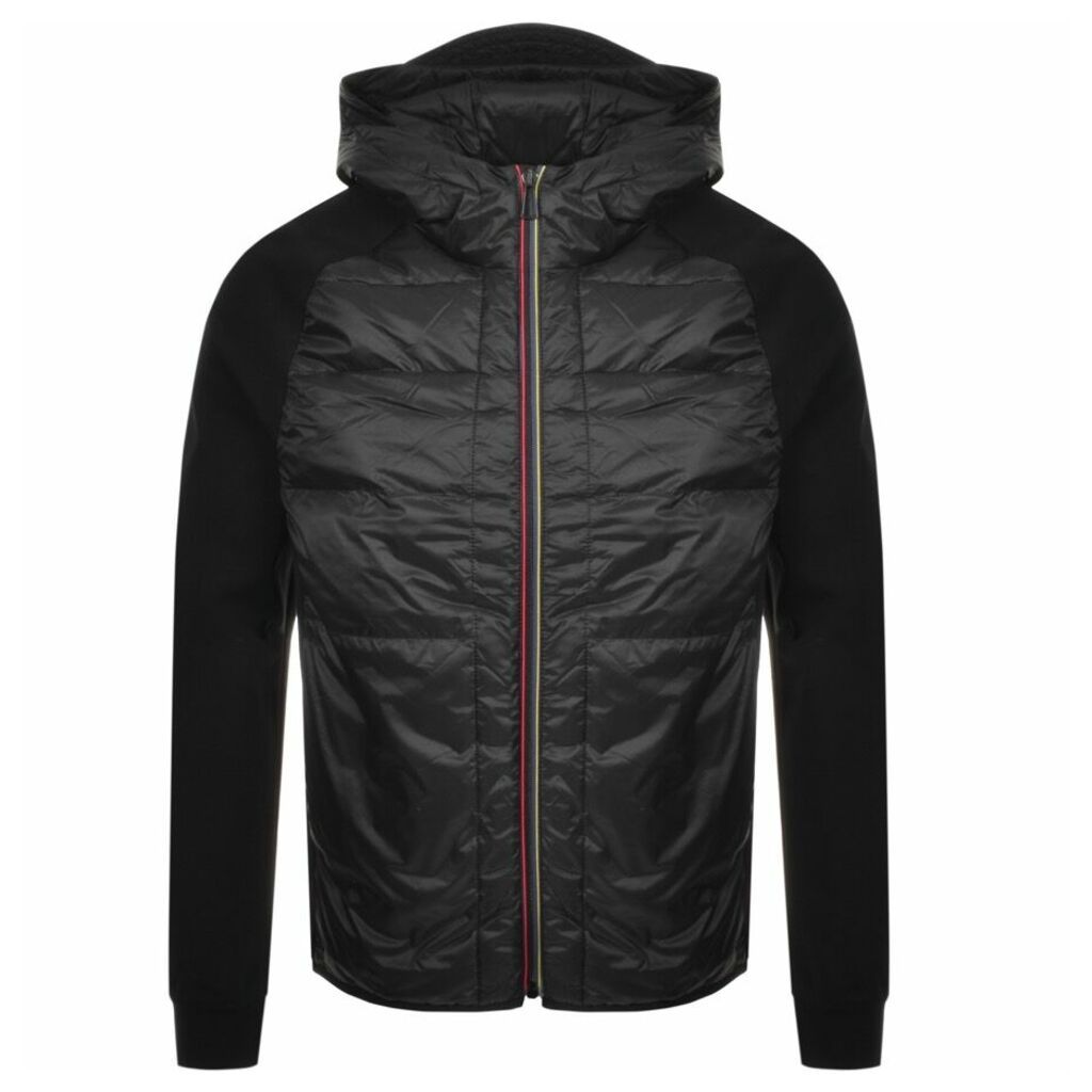 PS By Paul Smith Hybrid Hooded Down Jacket Black
