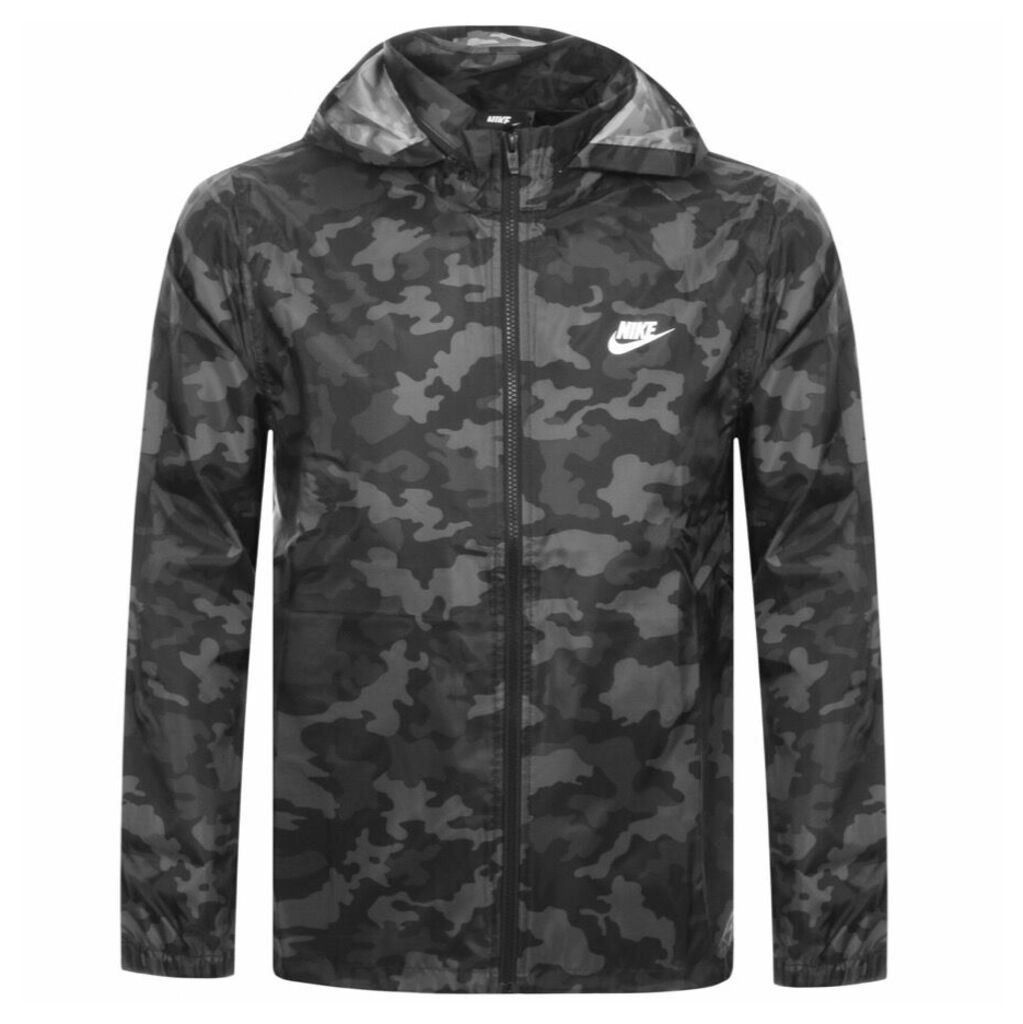Nike Windbreaker Camouflage Jacket Black