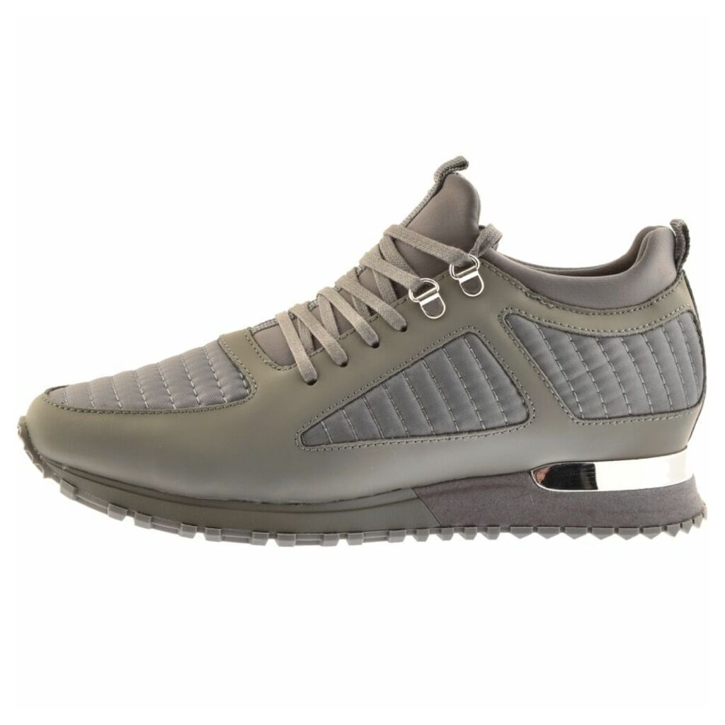 Mallet Quilted Diver Trainers Grey