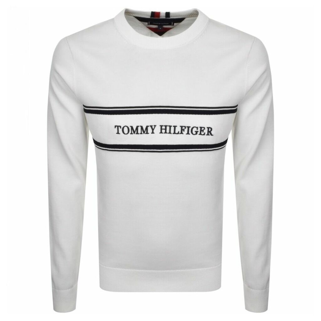 Tommy Hilfiger Rope Logo Sweatshirt White