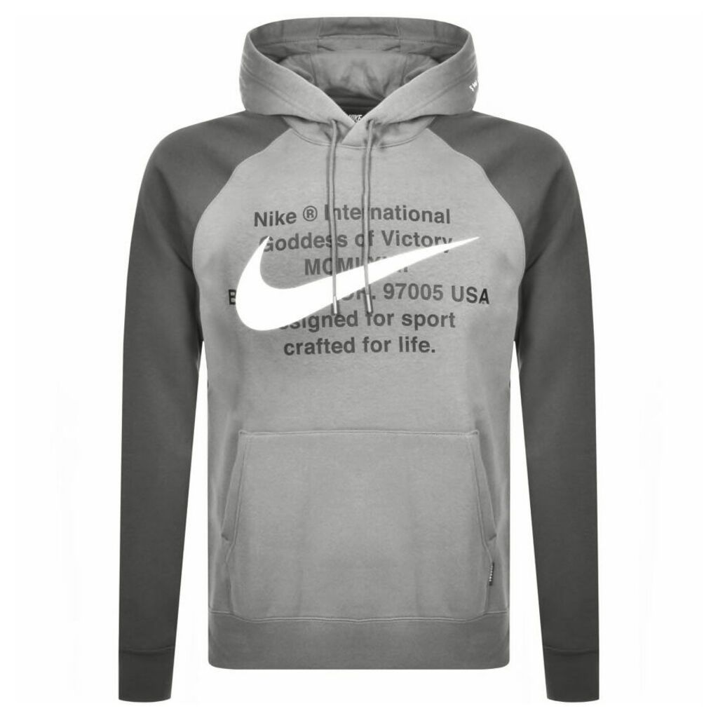 Nike Swoosh Pullover Hoodie Grey