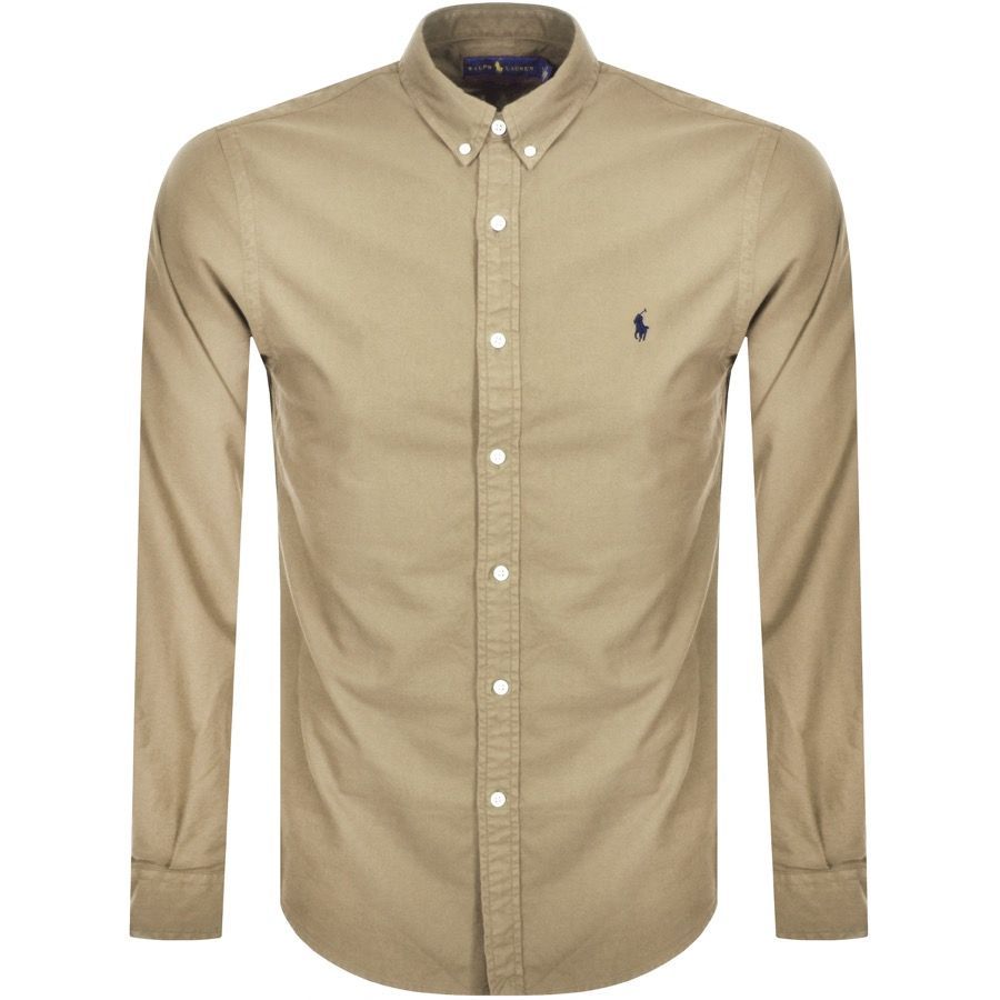 Oxford Long Sleeved Shirt Beige