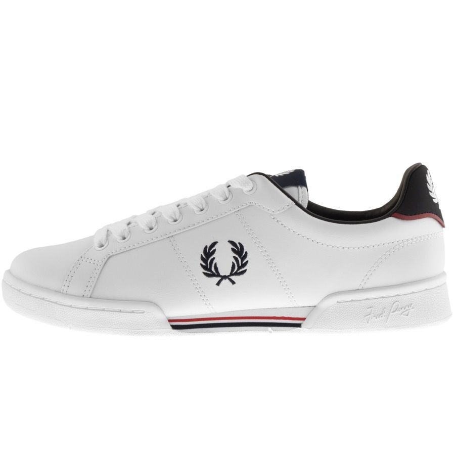 B722 Leather Trainers White