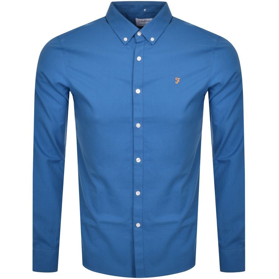Brewer Long Sleeve Shirt Blue