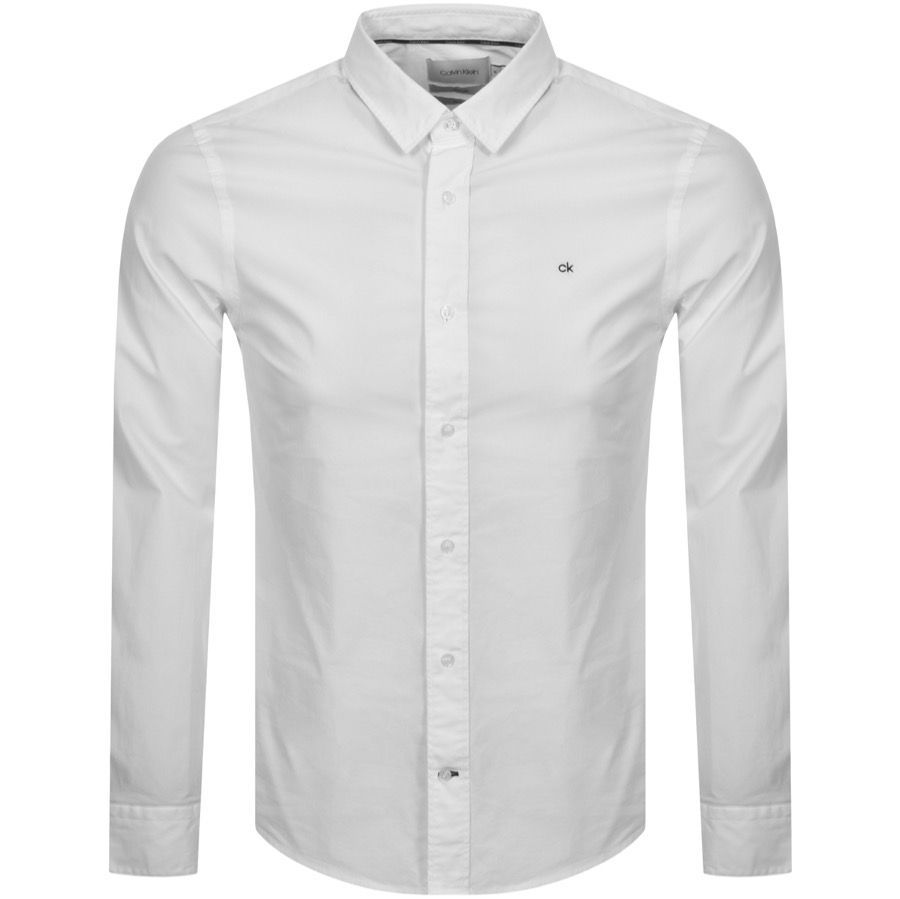 Poplin Long Sleeved Shirt White