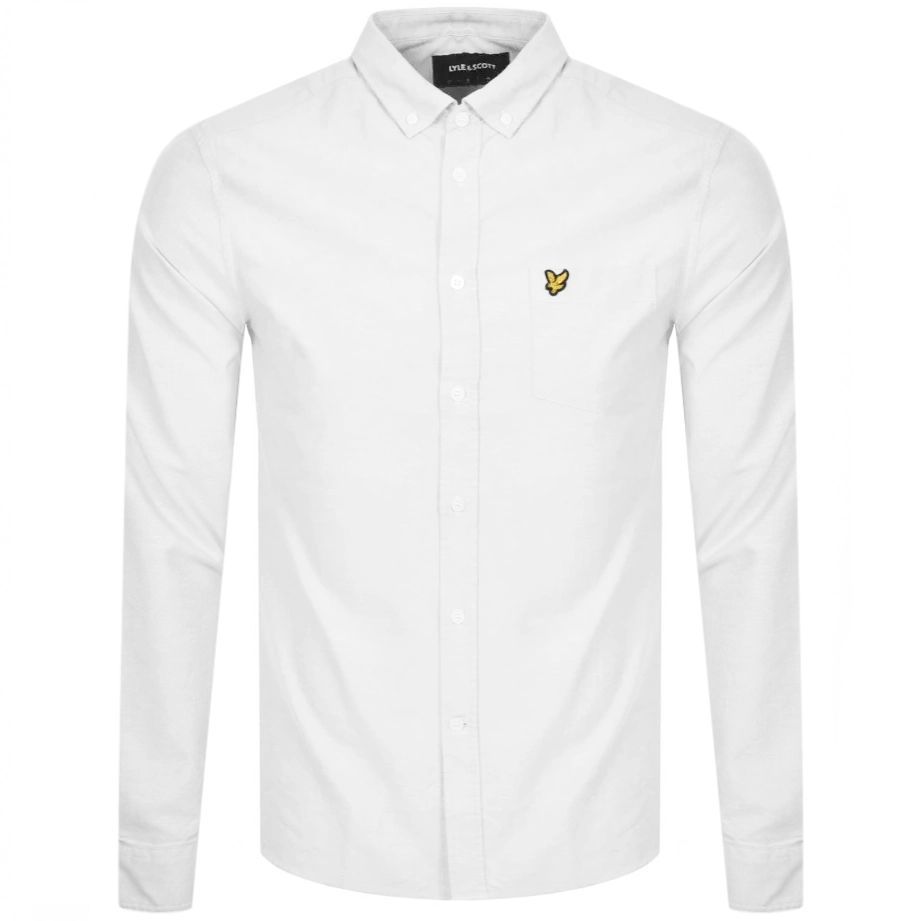Long Sleeve Oxford Shirt White