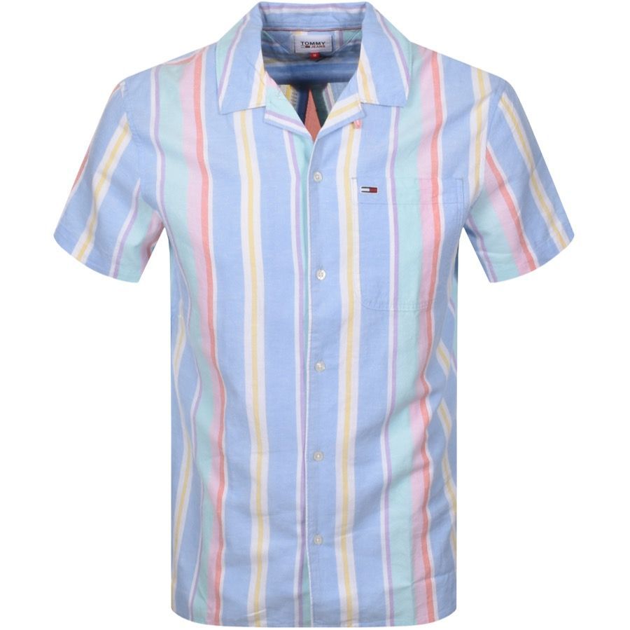 Stripe 1 Short Sleeve Shirt Blue