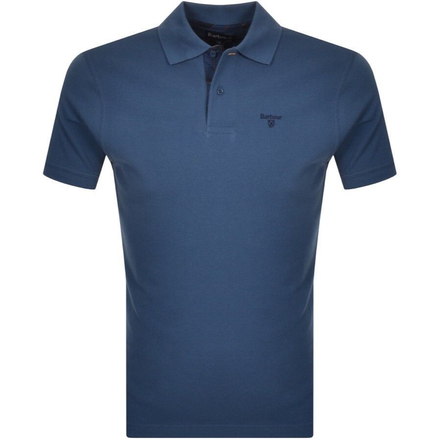 Pique Polo T Shirt Blue