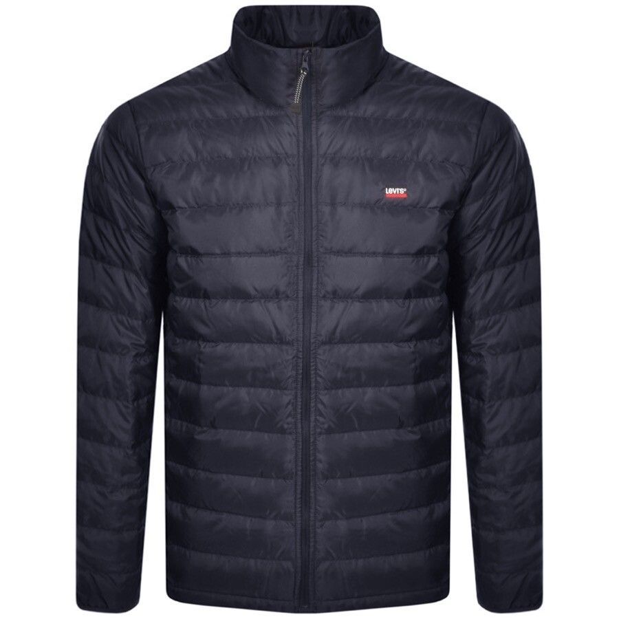 Quilted Down Jacket Navy
