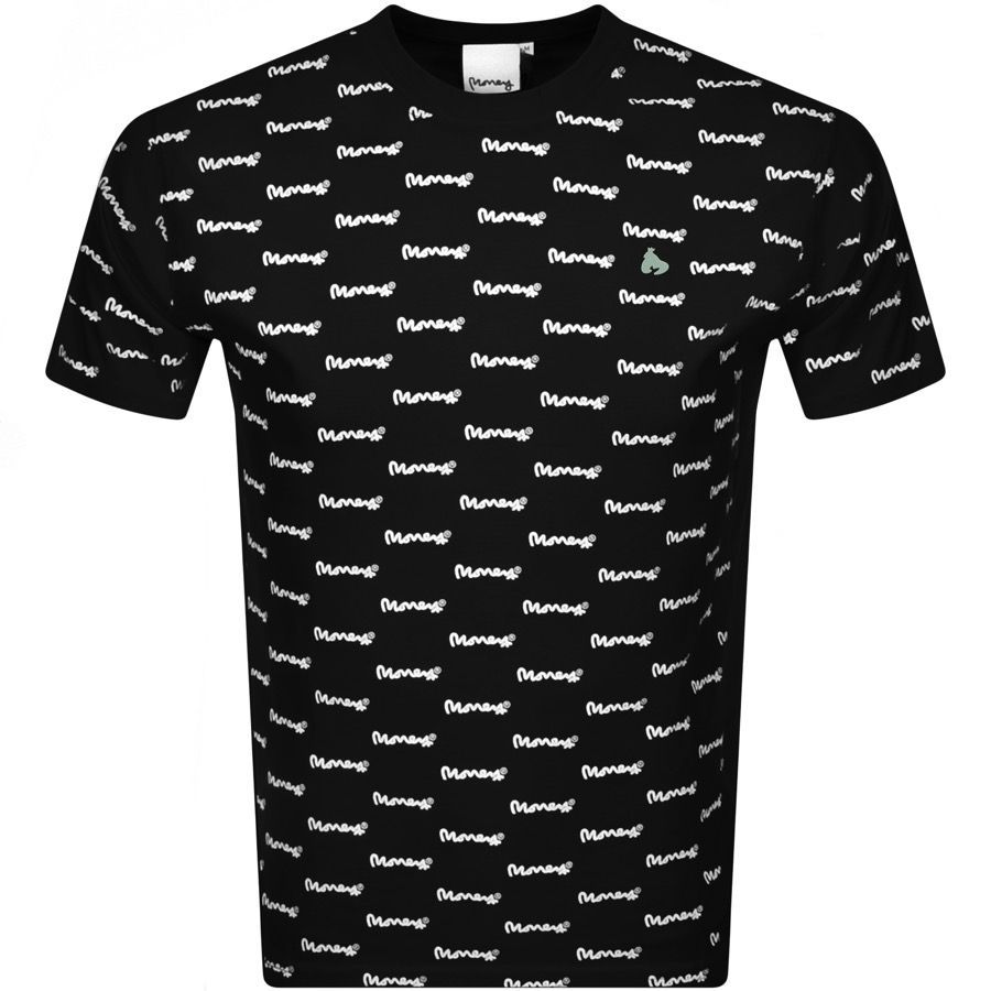Money Micro Logo T Shirt Black