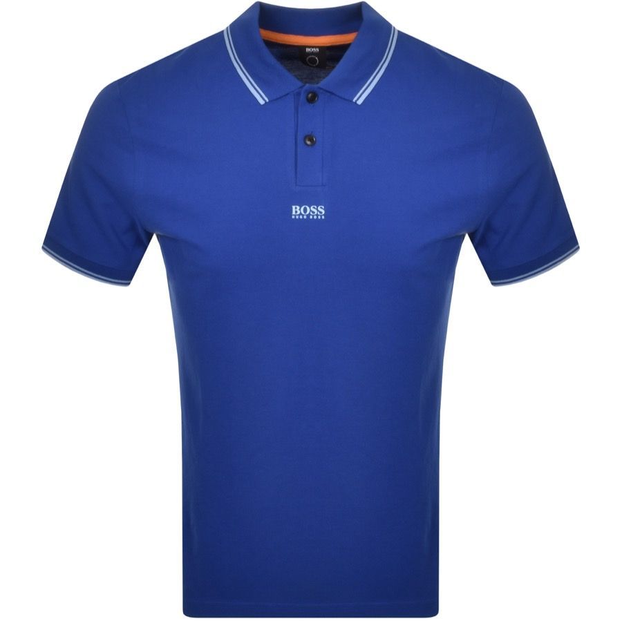 BOSS PChup Polo T Shirt Blue
