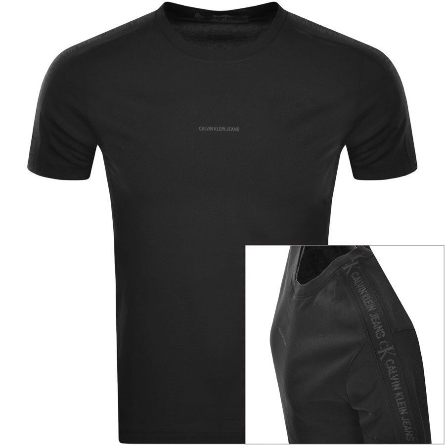 Jeans Jacquard T Shirt Black