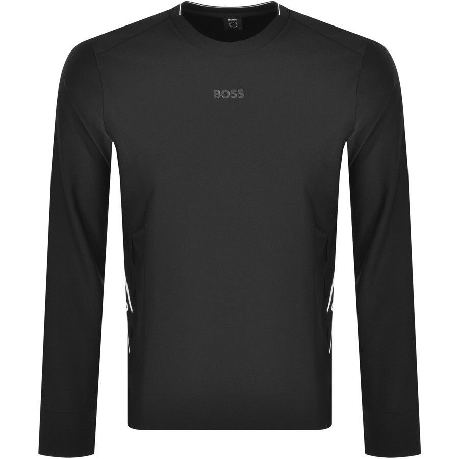 BOSS Salbo Gym Crew Neck Sweatshirt Black