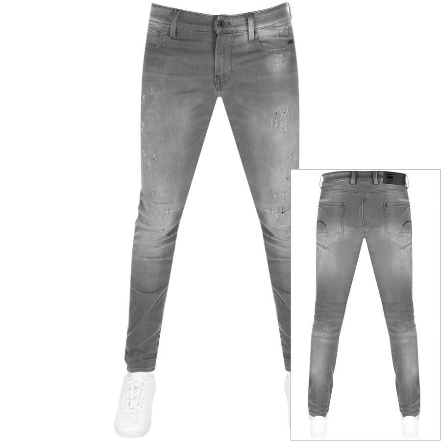 Raw Revend Skinny Jeans Grey