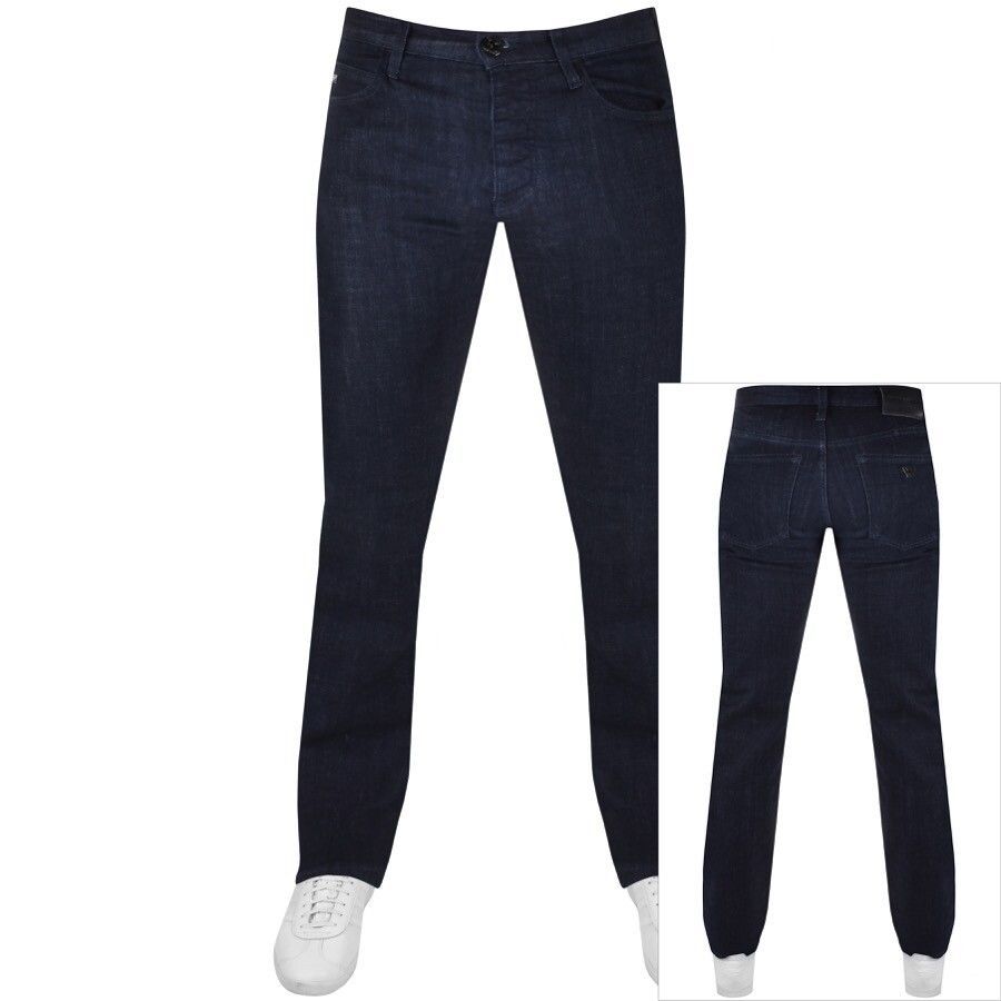 Emporio Armani J21 Regular Jeans Dark Wash Navy