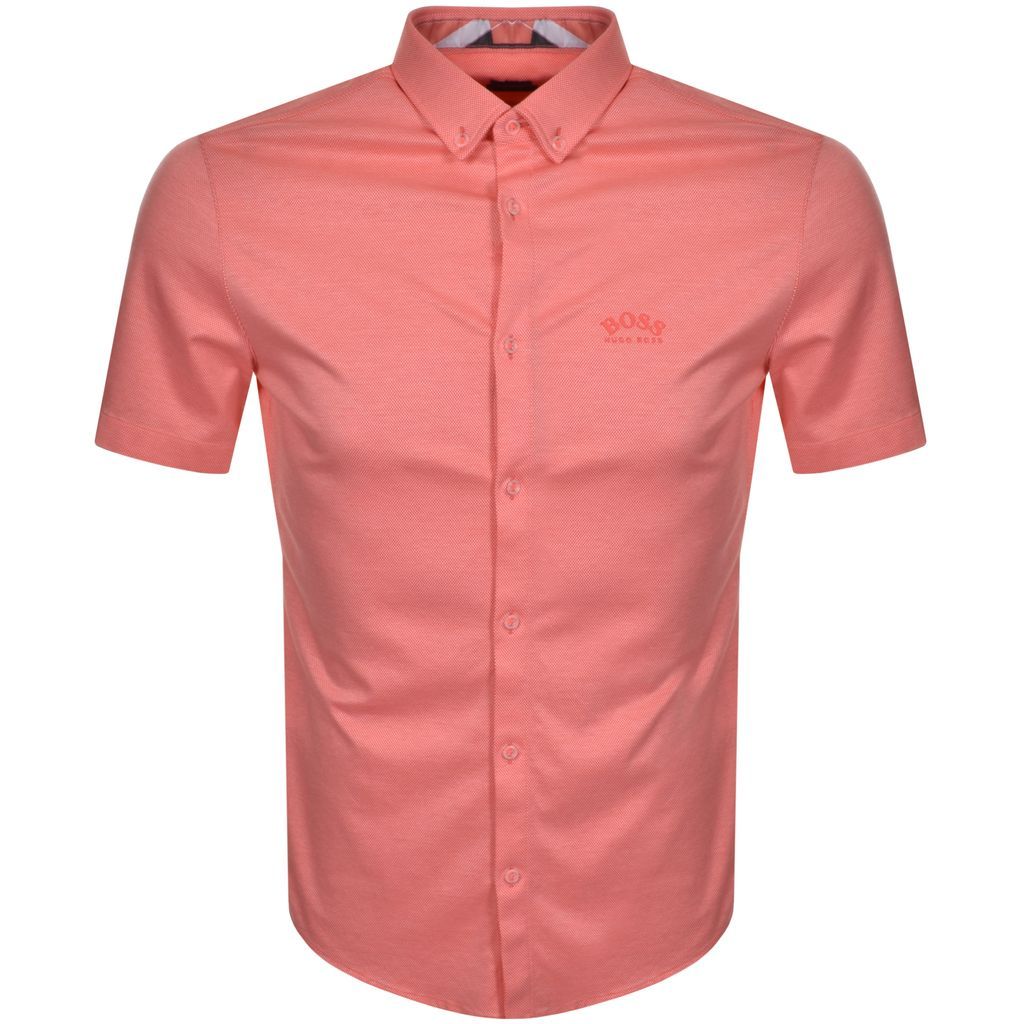 BOSS Biada R Short Sleeved Shirt Pink