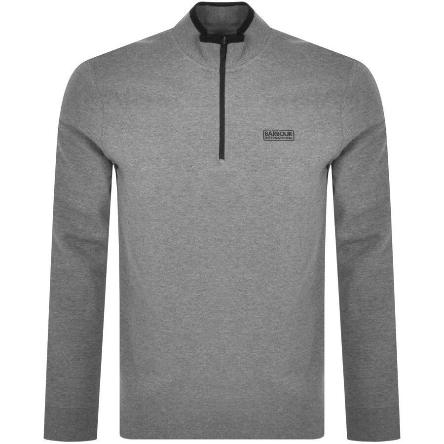 Half Zip Sweatshirt Grey