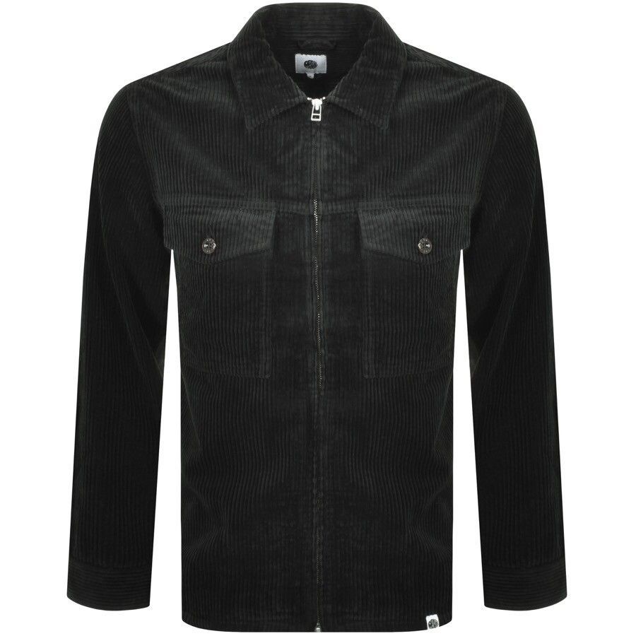 Corduroy Overshirt Jacket Black