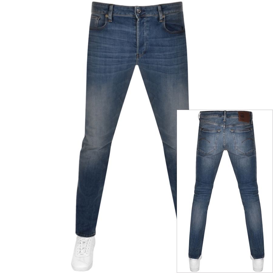 Raw 3301 Slim Fit Jeans Blue