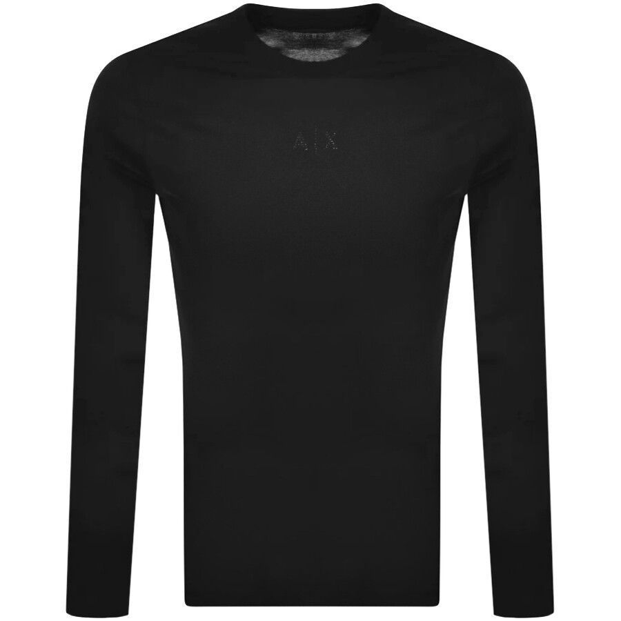 Long Sleeve Logo T Shirt Black