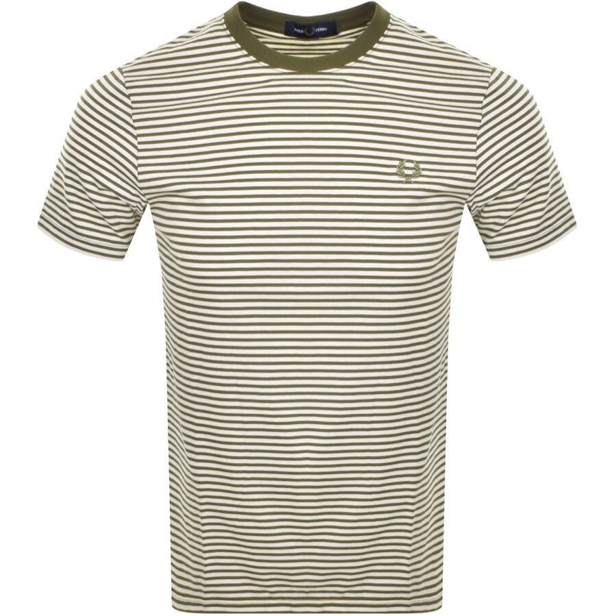 Two Stripe T Shirt Khaki