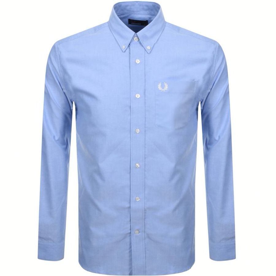 Long Sleeved Oxford Shirt Blue