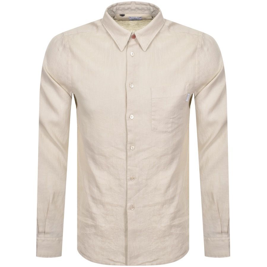 PS By Paul Smith Tailored Long Sleeved Shirt Beige