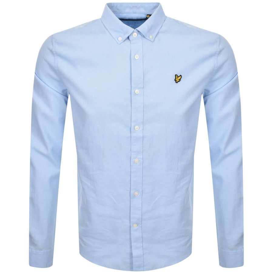 Cotton Linen Shirt Blue