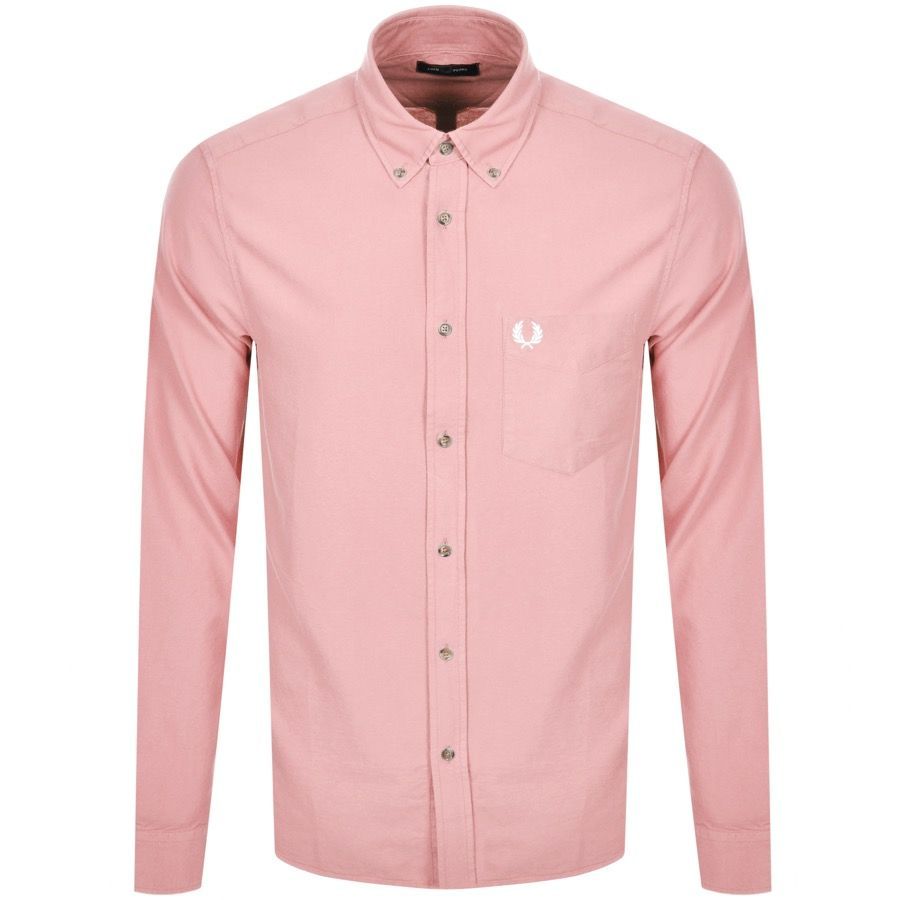 Overdyed Long Sleeve Shirt Pink
