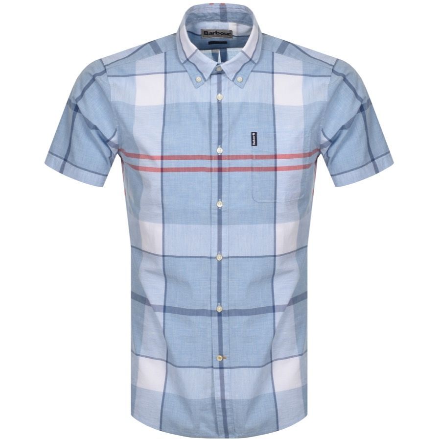 Croft Short Sleeved Shirt Blue