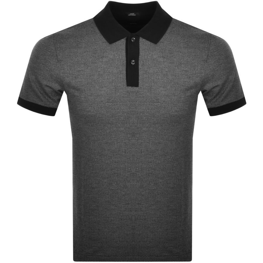 BOSS Phillipson Short Sleeved Polo T Shirt Black